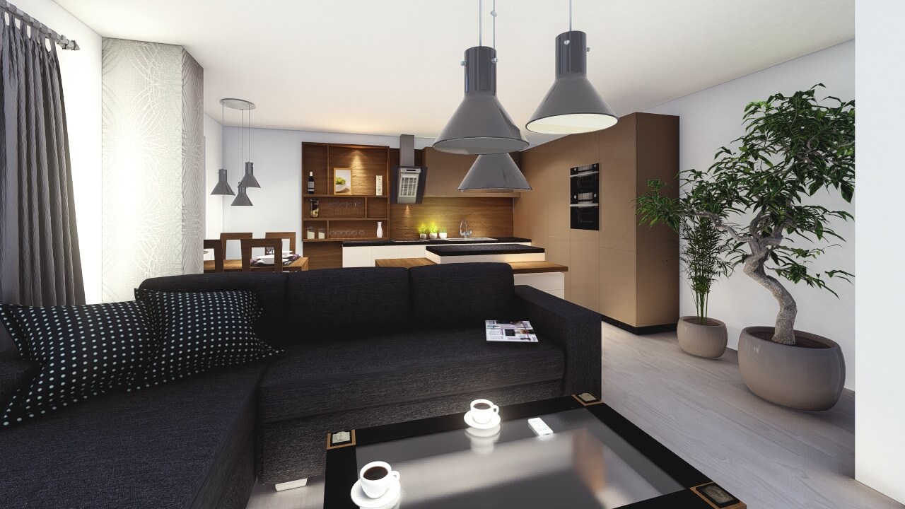 Vizualizace interiéru RD