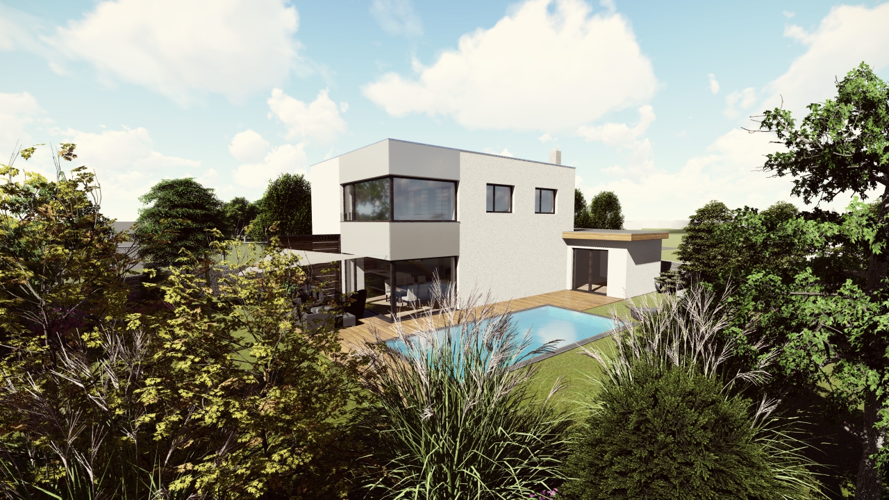 Návrh interiéru a exteriéru RD Vřesina